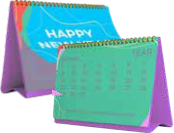 Calendários (mesa, parede, bolso, etc.)